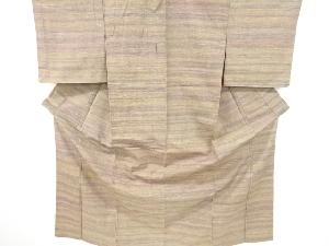 アンティーク　横段織り出し手織り紬着物